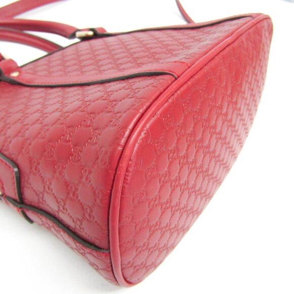 GUCCI Authentic Red Leather Shoulder Bag - Picture 5 of 13